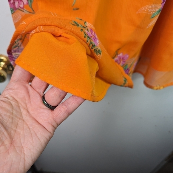 Torrid Babydoll Chiffon Cami Sz 0 - Picture 5 of 9